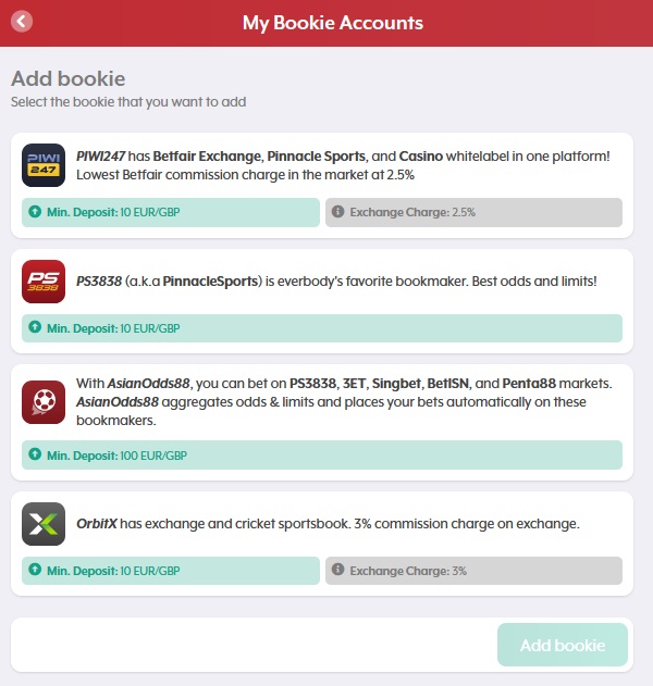 Asian Connect interface